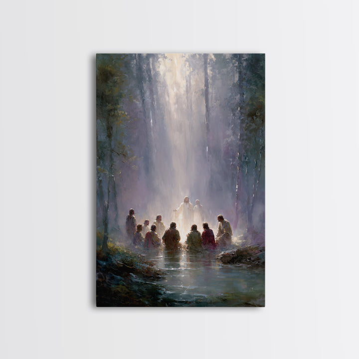 Forest of Glory | Framed Canvas Print | Christian Art Canvas | Jesus Painting | Large Christian Art | Christian Art Work | Christian Gift I