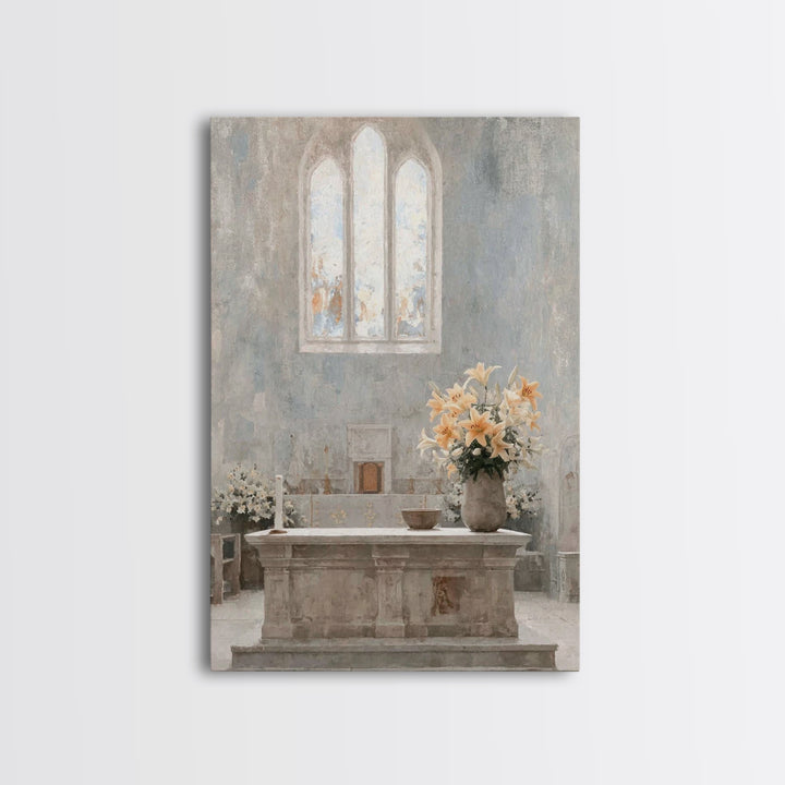 Holy Garden Peace – Framed Canvas Print – Christian Wall Art – Christian Art Canvas – Christian Decor – Christian Christmas Art – Christmas