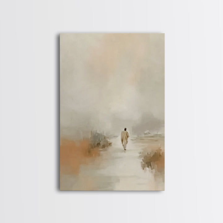 Desert Grace | Framed Canvas Print | Christian Art Canvas | Christian Wall Art | Jesus Painting | Minimalist Christian Art | Christian Chri