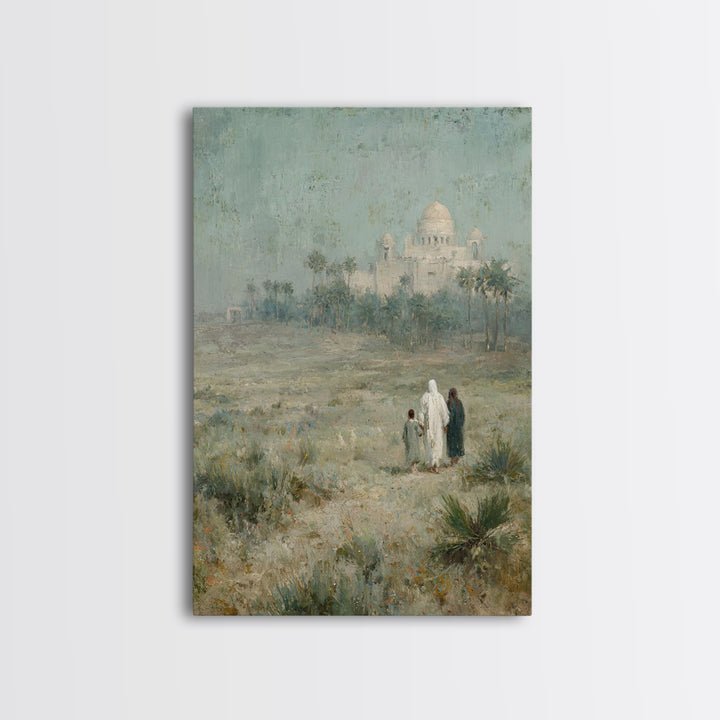 Desert Star Journey – Framed Canvas Print – Christian Wall Art – Christian Art Canvas – Christian Christmas Art – Christmas Art – Jesus Pai