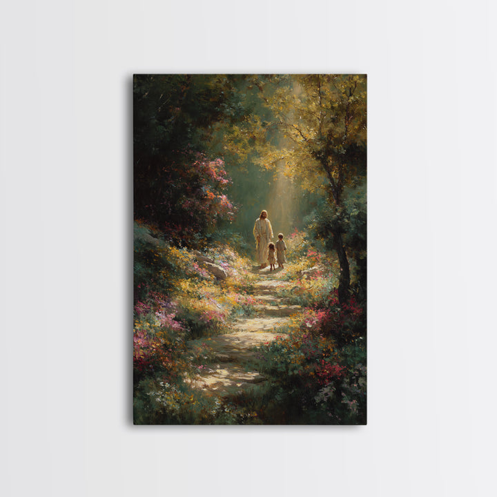 Radiant Promise - Framed Canvas Print - Christian Art Canvas - Jesus Painting - Christian Wall Art - Christmas Art - Christian Gift Ideas