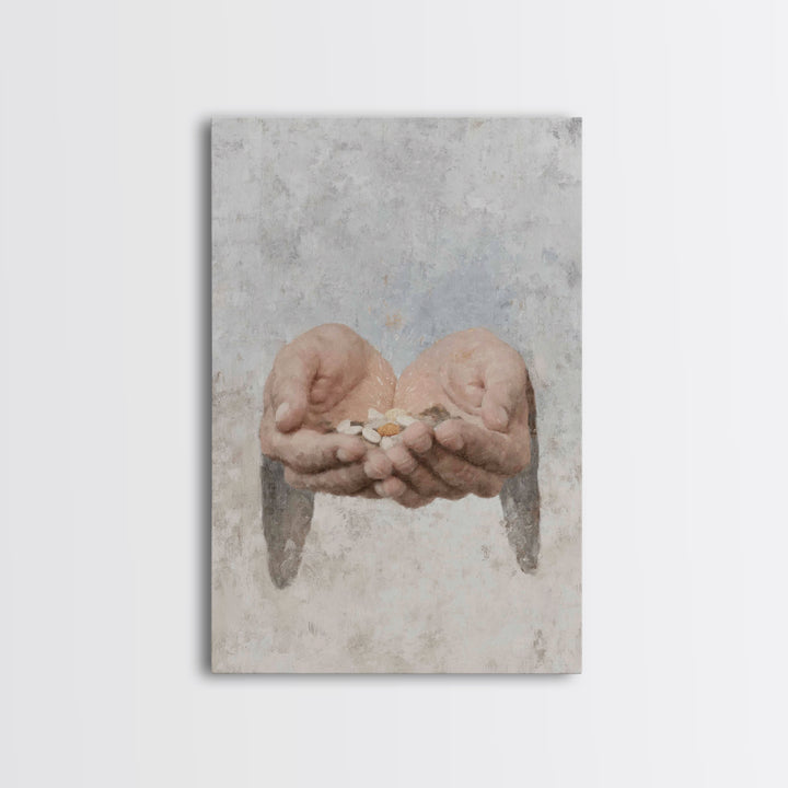 Seeds Of Promise , Framed Canvas Print, Christian Art Prints, Christian Wall Art, Christian Art Canvas, Christian Gift, Modern Christian Pa