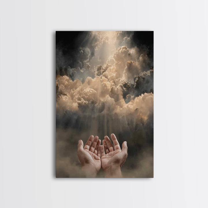 Glory Unveiled | Framed Canvas Print | Christian Wall Art | Christian Art Canvas | Moody Christian Art | Christian Gift Ideas | Modern Chri