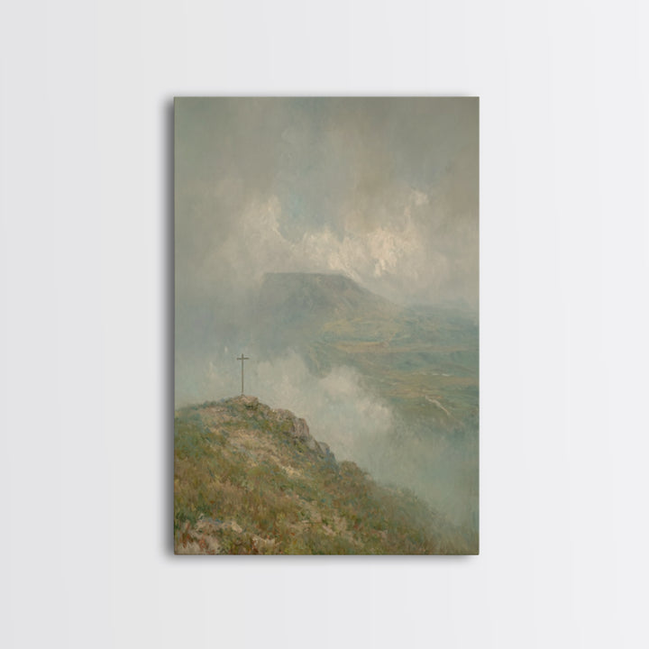Summit Of Grace – Framed Canvas Print – Christian Wall Art – Christian Art Canvas – Jesus Painting – Christian Christmas Art – Christian De