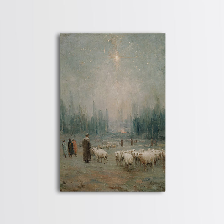 Valley Of Stillness – Framed Canvas Print – Christian Wall Art – Abstract Christian Art – Christian Art Print – Framed Christian Art – Chri