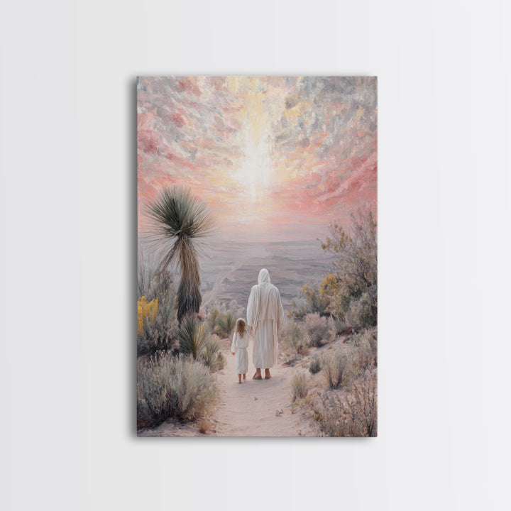 Guided By Heaven – Framed Canvas Print – Christian Wall Art – Christian Art Canvas – Christian Painting – Unique Christian Art – Jesus Art