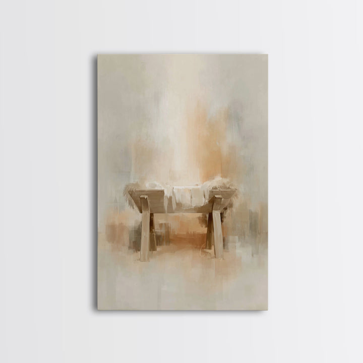 Radiant Hope – Framed Canvas Print – Christian Wall Art – Christian Christmas Art – Christmas Art Framed – White Christmas Art – Christian
