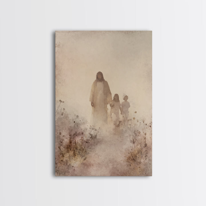 Fields Of Mercy – Framed Canvas Print – Christian Art – Christian Art Canvas – Jesus Painting – Christian Wall Art – Christian Decor