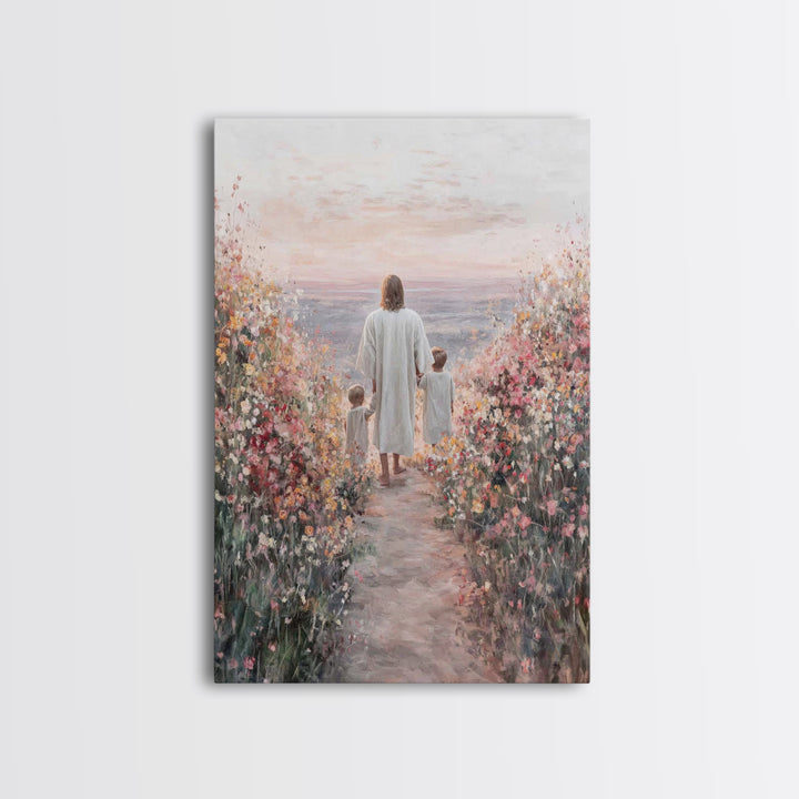 Blossoms Of Hope – Framed Canvas Print – Christian Decor – Christian Wall Art – Christian Art Canvas – Jesus Painting – Christian Art