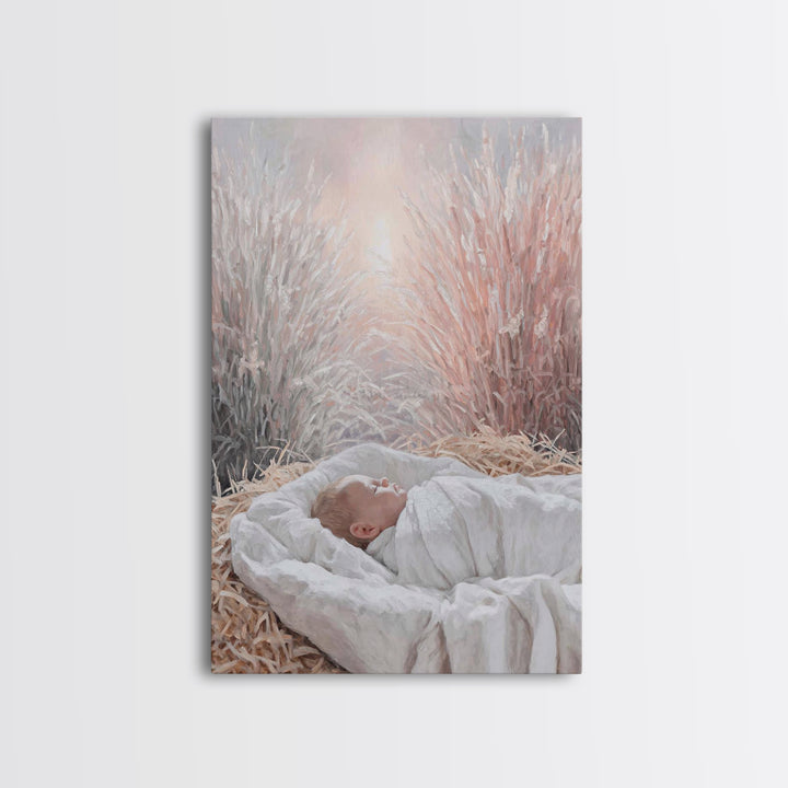 Dawn Of Bethlehem, Framed Canvas Print, Christian Christmas Art, Christian Wall Art, Christmas Canvas Wall Art, Jesus Painting, Christian A