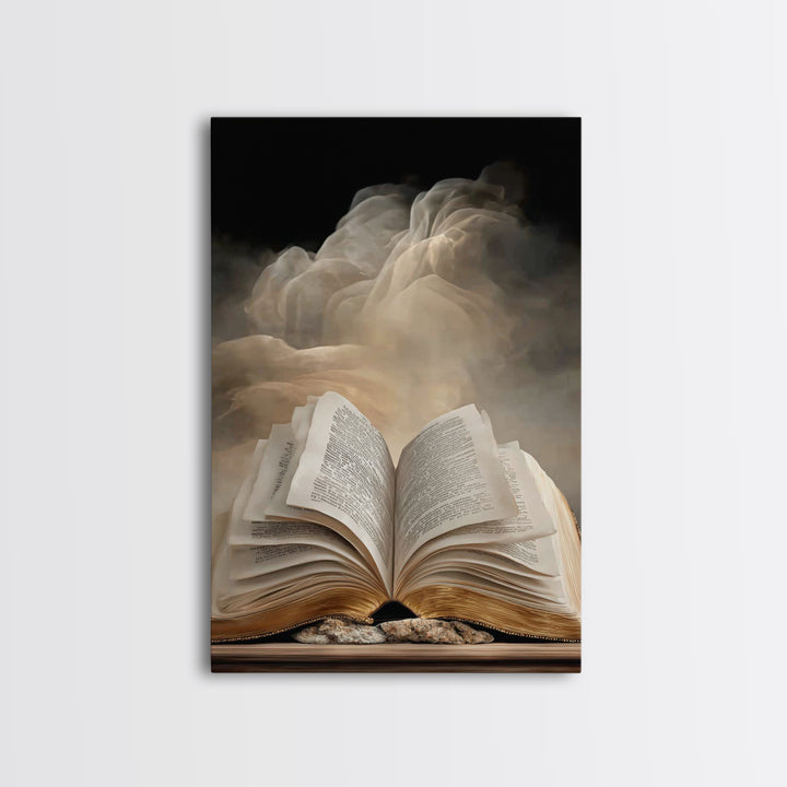 Sacred Scripture – Framed Canvas Print – Christian Art Canvas – Christian Wall Art – Christian Painting – Christian Art Prints – Christian