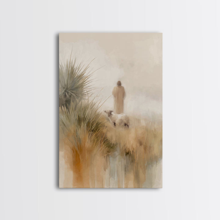 Horizons Of Mercy, Framed Canvas Print, Christian Wall Art, Modern Christian Art, Christian Art Canvas, Jesus Painting, Christian Decor