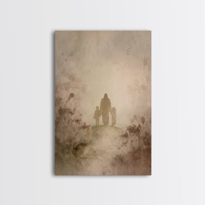 Valley Of Grace – Framed Canvas Print – Christian Art Canvas – Christian Wall Art – Jesus Painting – Christian Gift – Modern Christian Art