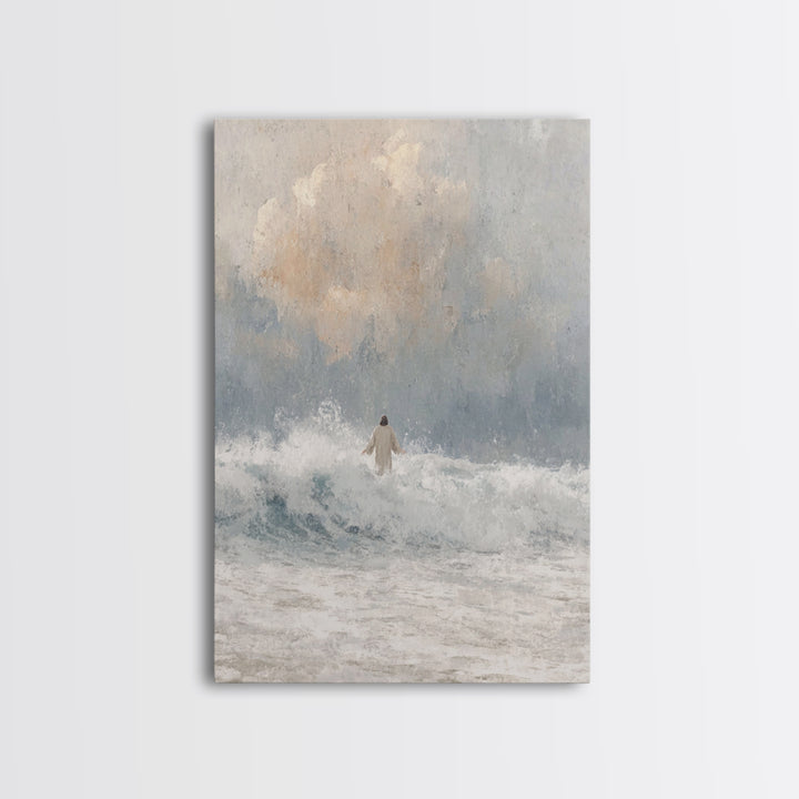 Harbor Of Faith | Framed Canvas Print | Christian Art Gift | Christian Canvas Wall Art | Jesus Paintings | Subtle Christian Paintings | Chr