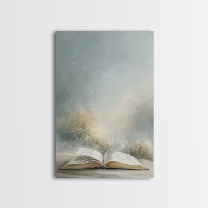 Dawn Of Revelation – Framed Canvas Print – Christian Art Canvas – Christian Wall Art – Jesus Painting – Christian Christmas Art – Christian