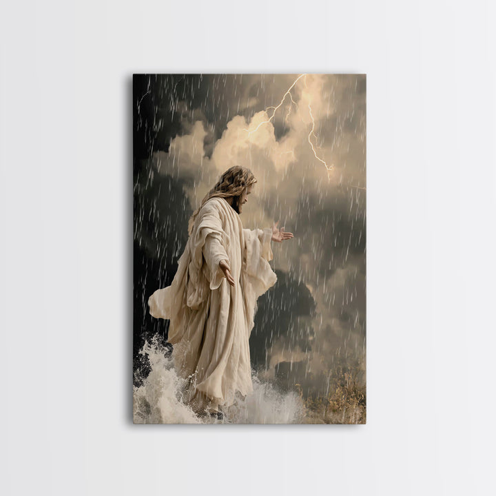 Veil Of Radiance – Framed Canvas Print – Jesus Painting Canvas – Christian Art – Vintage Christian Art – Christian Wall Art – Christian Chr