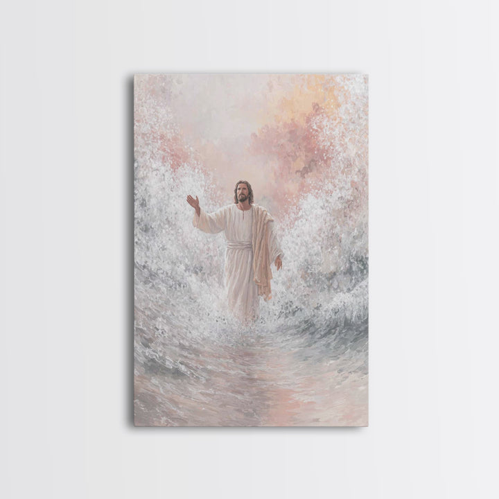 Radiant Promise | Framed Canvas Print | Christian Art Print | Jesus Canvas Art | Christian Paintings | Christian Christmas Decorations | Un