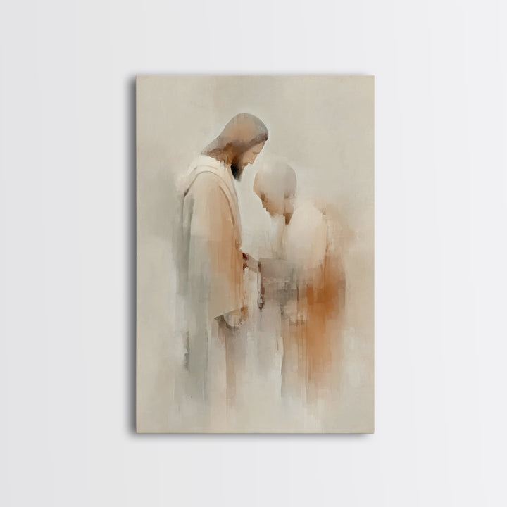 Graceful Blessing – Framed Canvas Print – Christian Wall Art – Christian Art Canvas – Jesus Painting – Christian Decor – Christian Art Prin