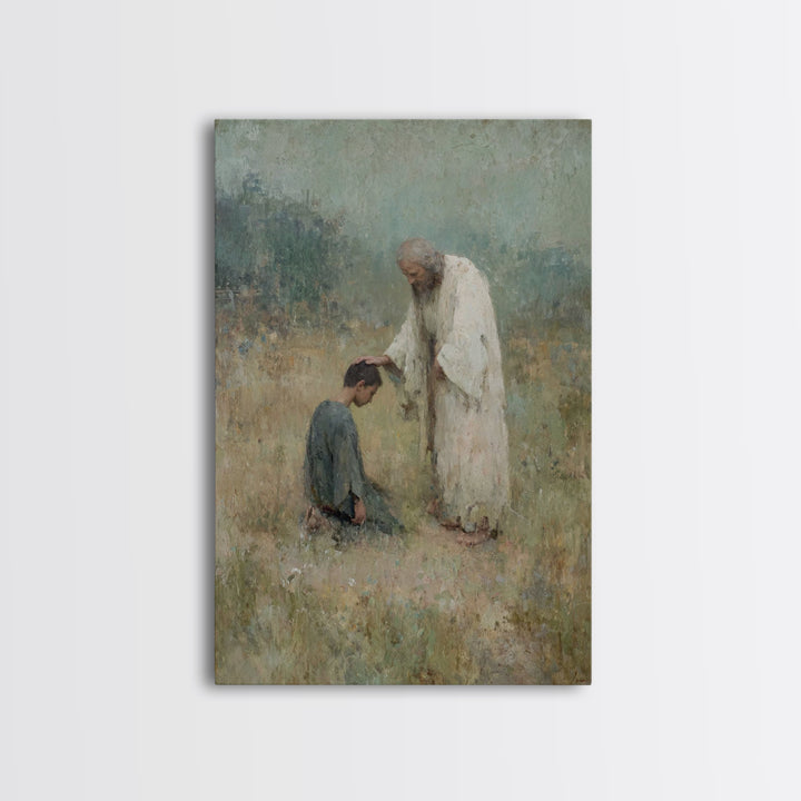Field of Mercy – Framed Canvas Print – Christian Art Canvas – Christian Gift Ideas – Jesus Painting – Christian Wall Art – Christian Decor