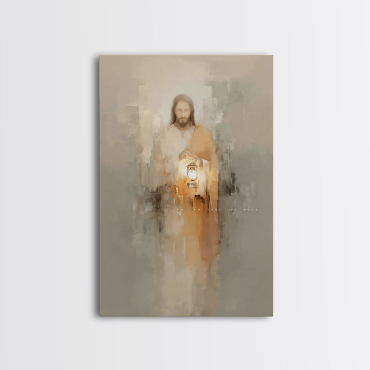 Path of Illumination – Framed Canvas Print – Christian Art Print – Christian Decor – Christian Art Canvas – Christian Gift Ideas – Jesus Pa