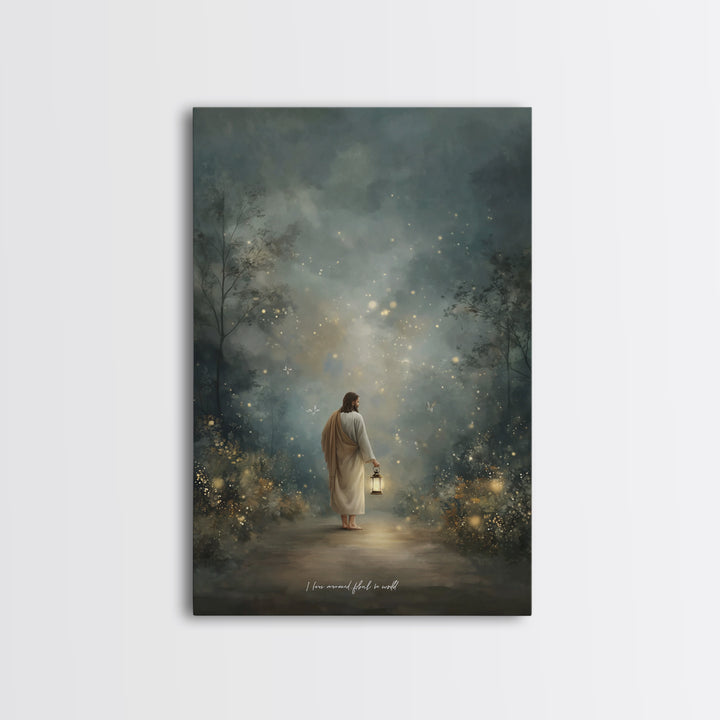 Radiant Savior – Framed Canvas Print – Christian Gift Ideas – Christian Art Print – Christian Wall Art – Christian Decor – Jesus Painting –