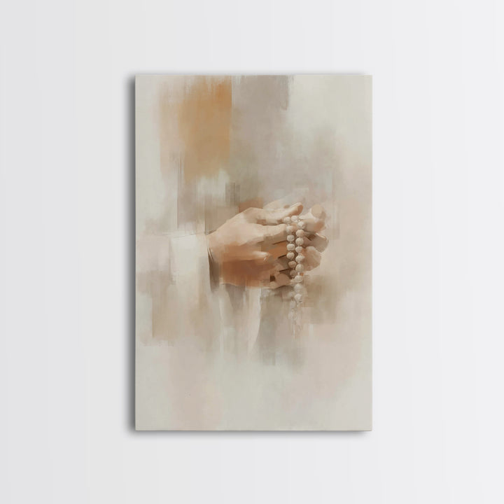 Heavenly Petition – Framed Canvas Print – Christian Art Canvas – Christian Wall Art – Christian Painting – Christian Decor – Christmas Chri