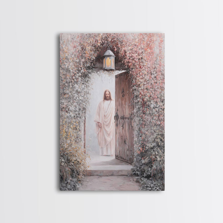 Open Door Hope | Framed Canvas Print | Christian Wall Art | Jesus Art Print | Christian Decor For Home | Christian Art Canvas | Christian G