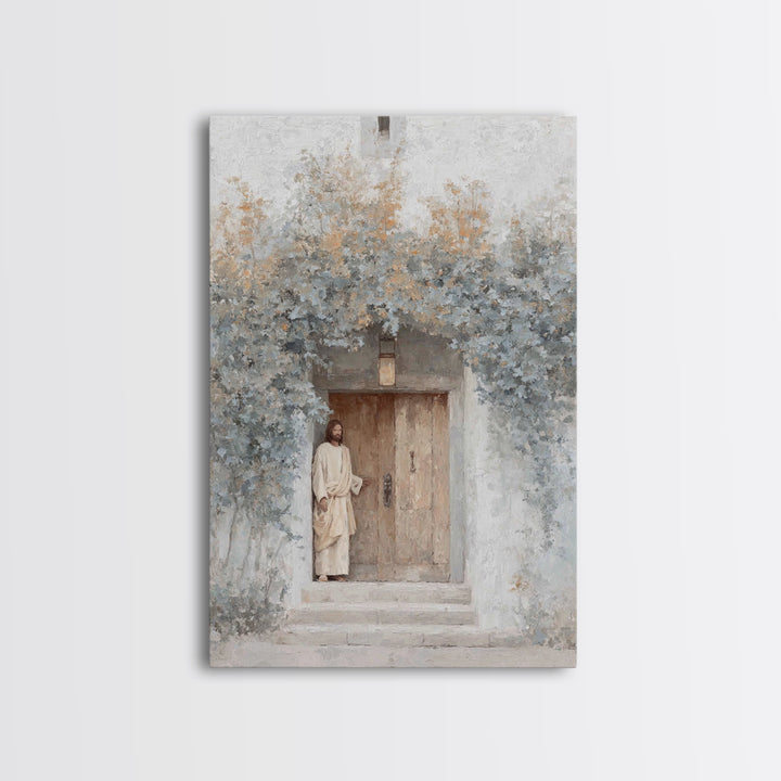 Morning Gate Hope – Framed Canvas Print – Christian Art Print – Modern Christian Art – Jesus Wall Art – Christian Art Canvas – Christian Gi