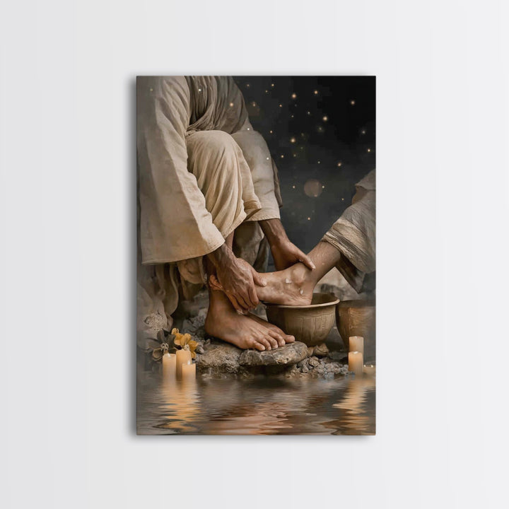 Radiant Intercession – Framed Canvas Print – Christian Wall Art – Christian Art Canvas – Christian Painting – Christian Christmas Art – Chr