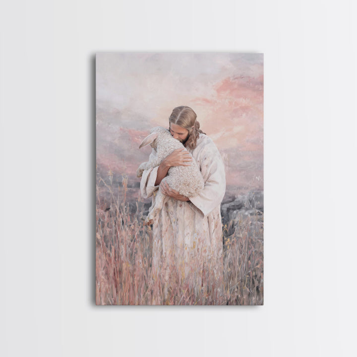 Harbor Of Tenderness – Framed Canvas Print – Christian Christmas Art – Jesus Painting – Christian Art Canvas – Christian Wall Art – Modern
