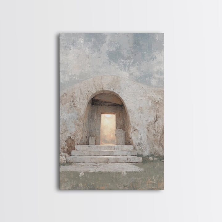 Dawn Of Hope – Framed Canvas Print – Christian Wall Art – Jesus Painting – Christian Art Canvas – Christian Decor – Christian Gift Ideas