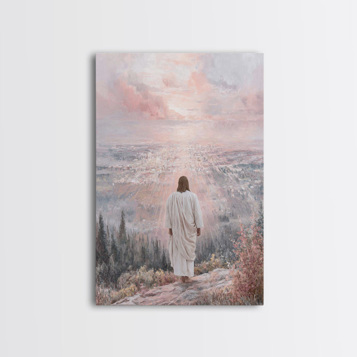 City Of Dawn – Framed Canvas Print – Christian Wall Art – Christian Art Canvas – Jesus Painting – Christian Art – Christian Decor – Christi