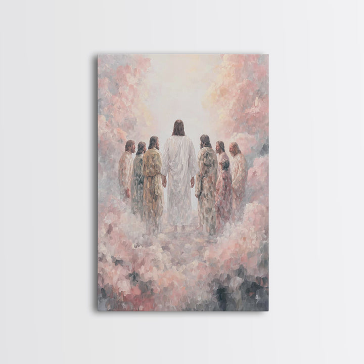 Glory On The Mount | Framed Canvas Print | Christian Art Canvas | Christian Wall Art | Jesus Painting | Christian Art | Christian Decor | L