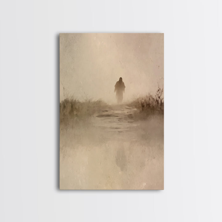 Dawn Of Faith – Framed Canvas Print – Christian Art Canvas – Christian Wall Art – Jesus Painting – Modern Christian Art – Christian Gift