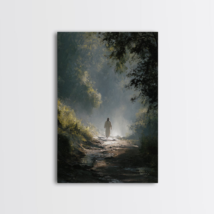 Silent Promise – Framed Canvas Print – Christian Art – Jesus Painting – Christian Wall Art – Christian Art Canvas – Christmas Art