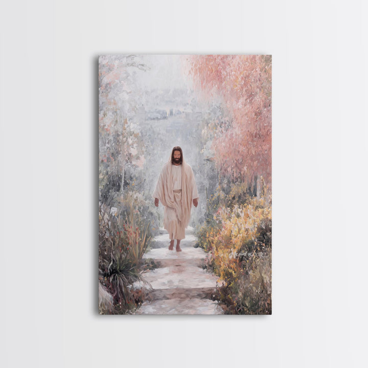Light Of Grace – Framed Canvas Print – Christian Art Canvas – Jesus Painting – Christian Wall Art – Moody Christian Art – Christian Decor