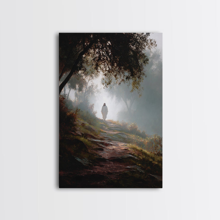Autumn Blessing – Framed Canvas Print – Jesus Painting – Christian Art Canvas – Christian Wall Art – Subtle Christian Art – Christian Decor