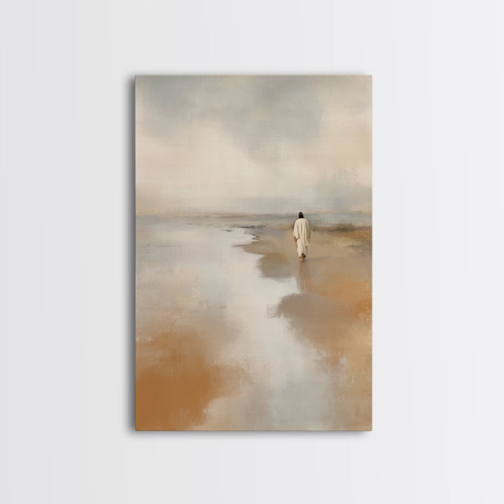 Morning Mercy Trail - Framed Canvas Print - Christian Wall Art - Modern Christian Art - Jesus Painting Canvas - Christian Art Work - Christ