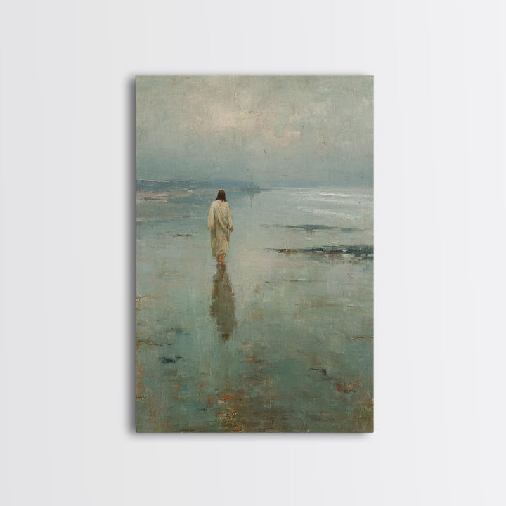 Path Of Gentle Hope - Framed Canvas Print - Christian Art Canvas - Modern Jesus Art - Christian Wall Art - Christian Decor For Home - Chris
