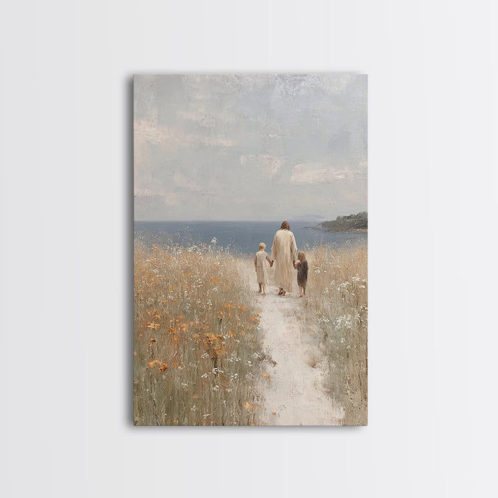 Horizon Of Comfort | Framed Canvas Print | Christian Wall Art | Jesus Art Canvas | Modern Christian Art | Christian Gift | Christian Art Pa