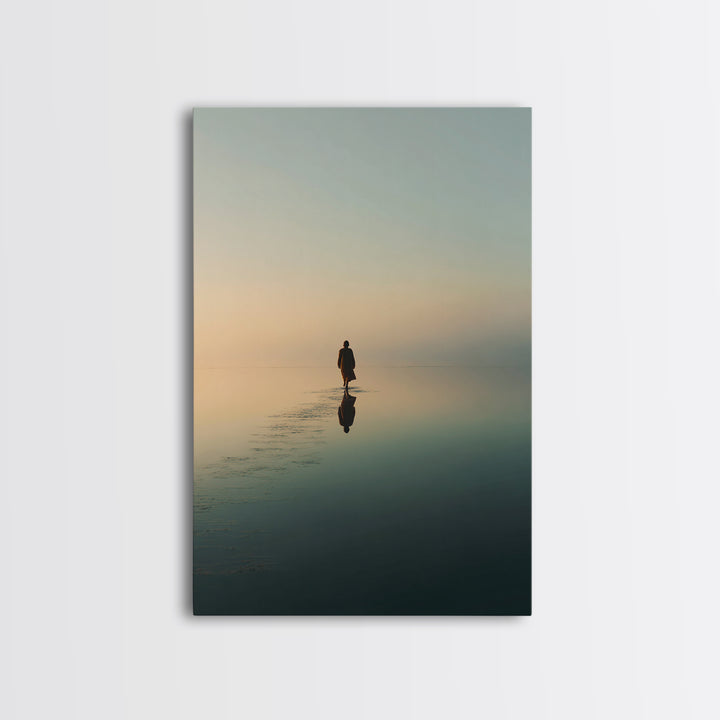 Dawn Of Mercy | Framed Canvas Print | Christian Art Canvas | Christian Wall Art | Jesus Painting | Modern Christian Art | Christian Gift Id
