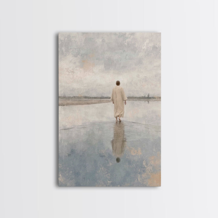Desert Promise | Framed Canvas Print | Christian Art Canvas | Christian Wall Art | Jesus Painting | Subtle Christian Art