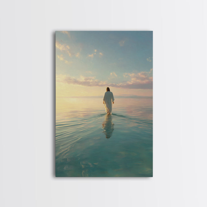 Morning Glory - Framed Canvas Print - Christian Wall Art - Christian Art Canvas - Jesus Painting - Modern Christian Art