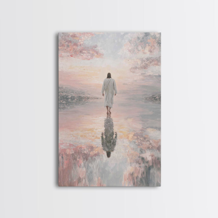 Radiant Horizon - Framed Canvas Print - Jesus Painting - Christian Art Canvas - Christian Wall Art - Christian Christmas Art