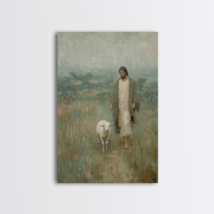 Path Of Mercy – Framed Canvas Print – Christian Art Canvas – Vintage Christian Art – Jesus Painting – Christian Wall Art – Christian Gift