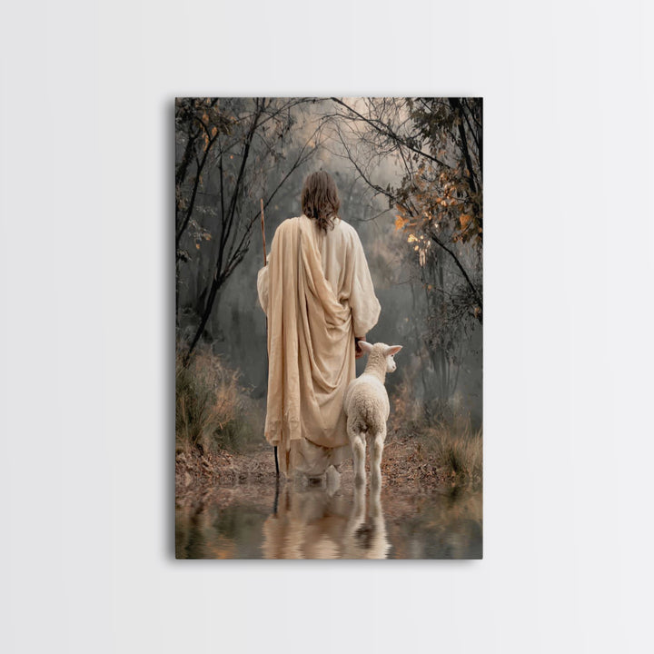 Quiet Covenant – Framed Canvas Print – Christian Art Canvas – Christian Wall Art – Jesus Painting – Subtle Christian Art – Christian Decor