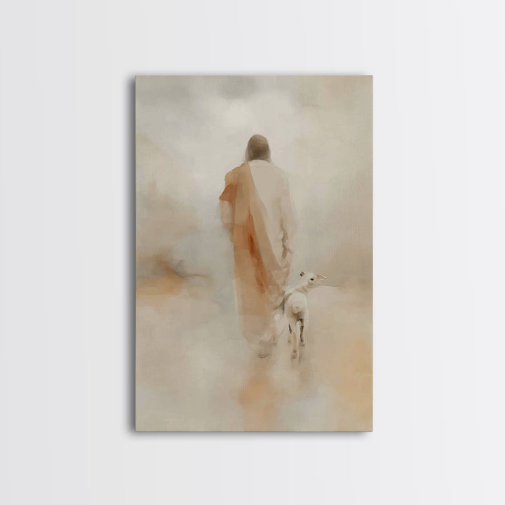 Gentle Dawn Light | Framed Canvas Print | Christian Art Canvas | Jesus Painting | Christian Wall Art | Christian Christmas Art | Christian