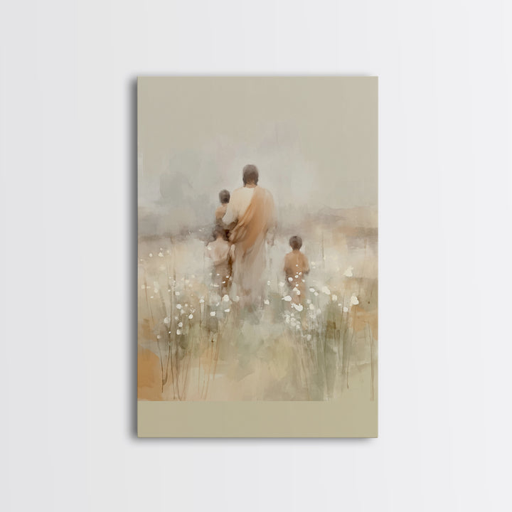Sacred Pathways – Framed Canvas Print – Christian Art Canvas – Christian Wall Art – Jesus Painting – Christian Christmas Art – Christian Gi