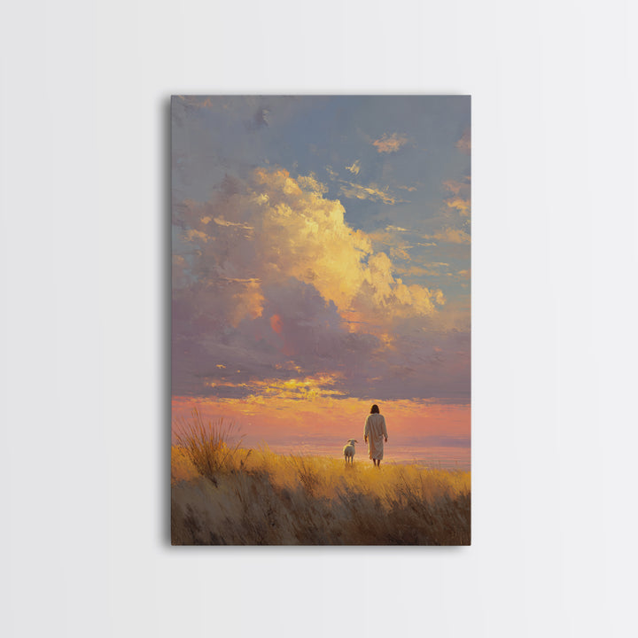 Horizon Of Peace | Framed Canvas Print | Christian Wall Art | Christian Art | Christian Art Canvas | Jesus Painting | Christian Gift Ideas