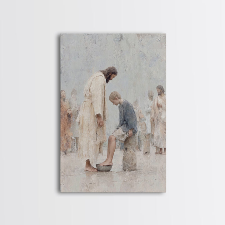 Humble Light Path | Framed Canvas Print | Christian Wall Art | Jesus Canvas Art | Christian Art Print | Christian Gift Ideas | Vintage Chri